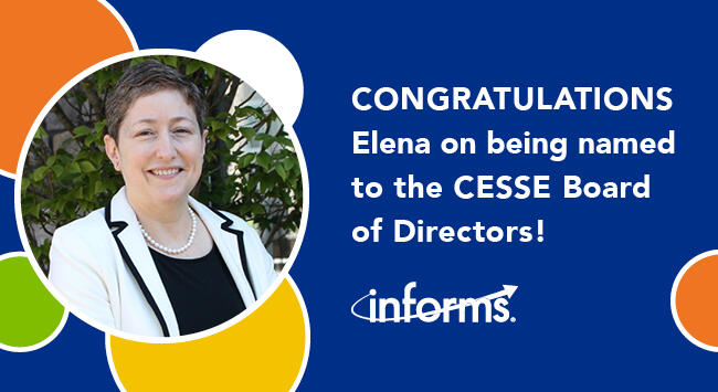 INFORMS执行董事Elena Gerstmann被任命为CESSE董事会成员